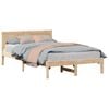 vidaXL Sengestamme Brun 140 x 190 cm Massivt furutre