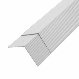 vidaXL Vinkellister for terrassebord 5 stk aluminium 170 cm s&oslash;lv