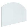 vidaXL Peisglassplate Gjennomsiktig 80 x 50 cm Glass