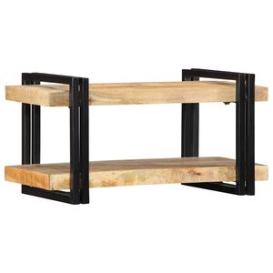 vidaXL Vegghylle 70x33x35 cm grovt heltre mangotre