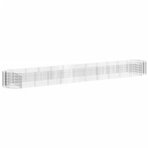 vidaXL Gabion h&oslash;ybed galvanisert jern 600x100x50 cm