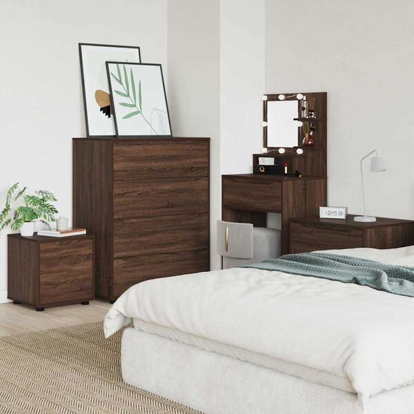 vidaXL Baderomsskap Brun Eik 40,5 x 40 x 44 cm Konstruert tre