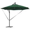 vidaXL Kantilever bananparasol grønn 294 x 294 x 248 cm