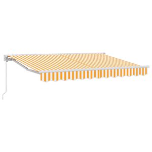vidaXL Manuell utskiftbar markise Gul 3 x 2,5 m