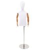 vidaXL Justerbar 120-150 cm Mannequin med Base Unisex PP Hvit