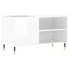vidaXL Hifi-benk h&oslash;yglans hvit 85x38x48 cm konstruert tre