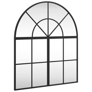 vidaXL Veggspeil svart 60x70 cm buet jern