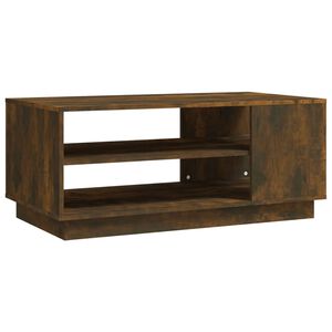 vidaXL Salongbord r&oslash;kt eik 102x55x43 cm konstruert tre