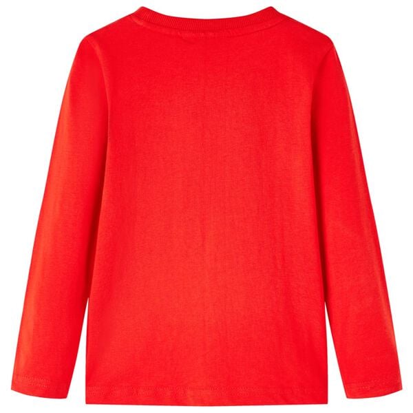 T-skjorte for barn med lange ermer r&oslash;d 140