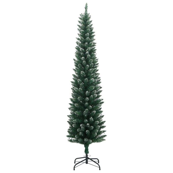 vidaXL Kunstig slankt juletre 300 LED 180 cm
