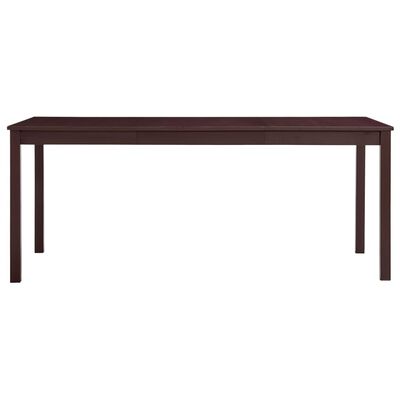 vidaXL Spisebord mørkebrun 180x90x73 cm furu
