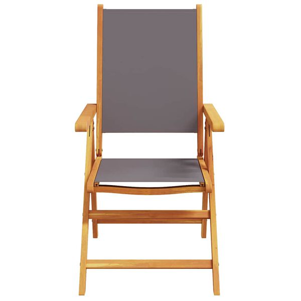 vidaXL Hagespisegruppe 7 deler antrasitt stoff og heltre