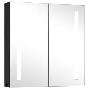 vidaXL LED-speilskap til bad 62x14x60 cm