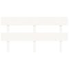 vidaXL Sengegavl hvit 164x3x81 cm heltre furu