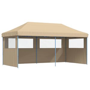 vidaXL Partytelt Beige 292 x 580 x 315 cm Oxford Stoff
