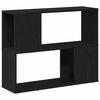 vidaXL TV-benksett 80 x 24 x 63 cm Svart Eik Konstruert tre