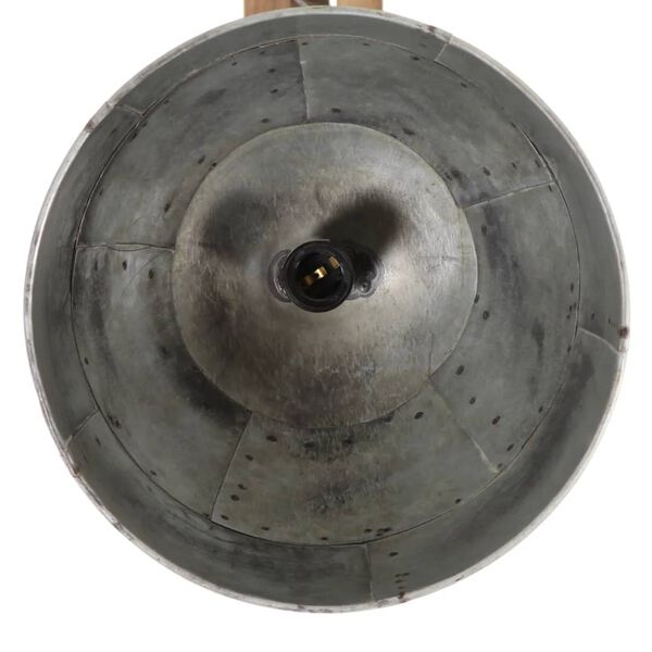 vidaXL Taklampe 25 W vintage sølv 105x30x65-108 cm E27