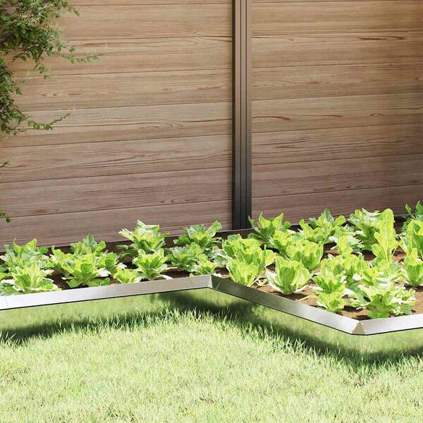 vidaXL Sneglenett sølv 10 x 10 x 25 cm Galvanisert Stål