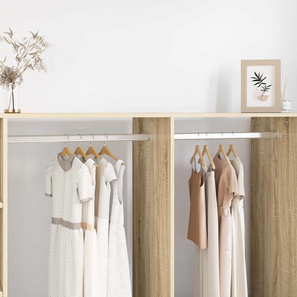 vidaXL Klesslanger 2 pcs s&oslash;lv 764 x 15 x 29 mm Aluminium Legering