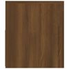 vidaXL Nattbord 2 stk med LED brun eik 60x35x40 cm