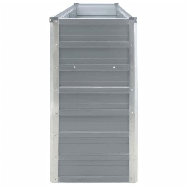 vidaXL Forh&oslash;yet hagebed 320x40x77 cm galvanisert st&aring;l gr&aring;