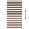 vidaXL Sebragardin brun 125x230 cm stoff bredde 120,9 cm polyester