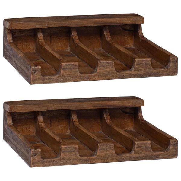 vidaXL Kasse Brun 36 x 30 x 10 cm Massiv Mahogni Tre