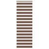vidaXL Sebragardin brun 85x230 cm stoff bredde 80,9 cm polyester