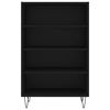 vidaXL Highboard svart 57x35x90 cm konstruert tre