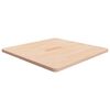 vidaXL Firkantet bordplate 70x70x2,5 cm ubehandlet heltre eik