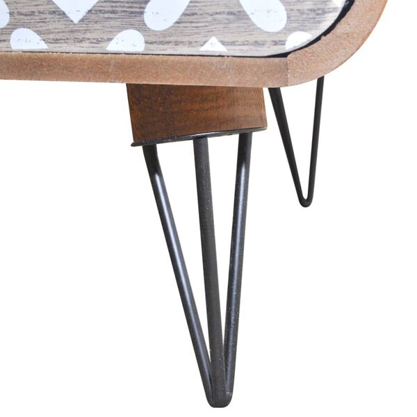 vidaXL Sideskap med 3 skuffer brun