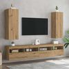 vidaXL TV-benker 2 stk artisan eik 30,5x30x90 cm konstruert tre