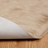 vidaXL Faux Skinnmatte Tafalla Beige &Oslash; 120 cm Polyester