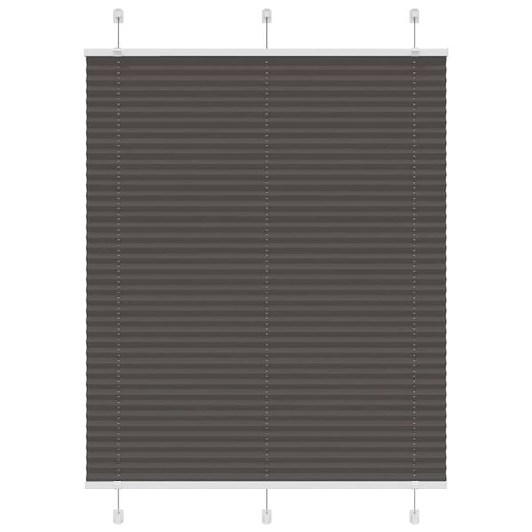 vidaXL pliss&eacute;gardin sort 105x100 cm Stoff Bredde 104,4 cm Polyester