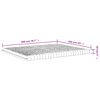 vidaXL Skummadrass hvit 160x200 cm 7-Zone hardhet 20 ILD