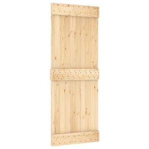 vidaXL Skyved&oslash;r NARVIK Naturlig og svart 80 x 210 cm (152,5 cm)