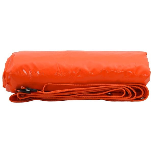 vidaXL Presenning 650g / m&sup2; Oransje 3,5 x 5 m Lerret med PVC-belegg
