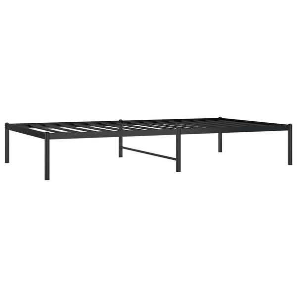 vidaXL Sengeramme i metall svart 100x190 cm