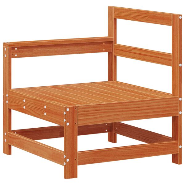 vidaXL Hage lounge sett 5 pcs VoksBrun Massiv furu