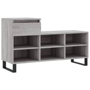 vidaXL Skoskap gr&aring; sonoma 102x36x60 cm konstruert tre