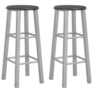 vidaXL Barkrakker 2 stk s&oslash;lv MDF