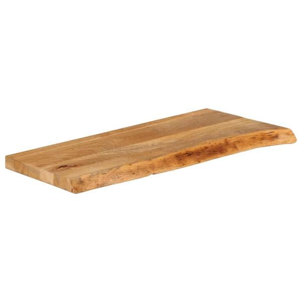 vidaXL Bordplate 90x40x2,5 cm naturlig kant heltre mango