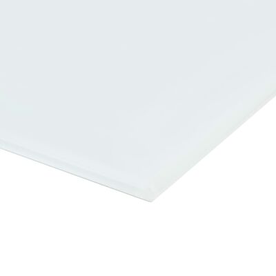 vidaXL Veggmontert magnetisk tavle glass hvit 80x60 cm