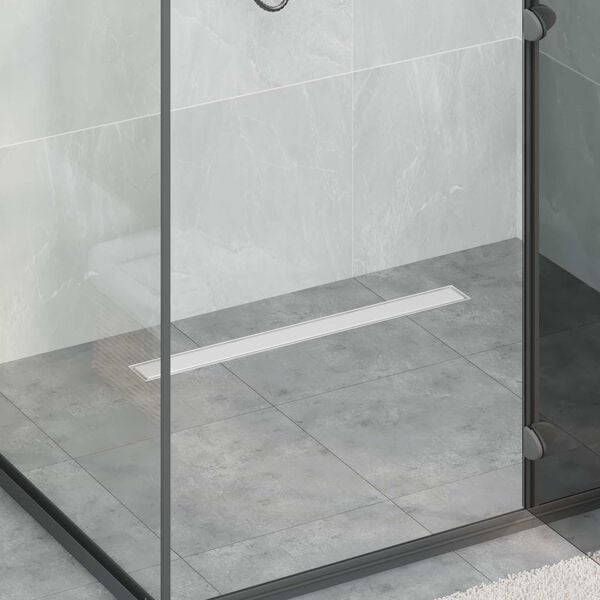 vidaXL Dusjdren 2-i-1 med 360&deg; Siphon s&oslash;lv 70 cm Rustfritt St&aring;l 304