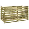 vidaXL Kompostb&oslash;tte spiledesign impregnert furu 180x90x90 cm