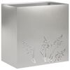 vidaXL Hageblomsterpotte S&oslash;lv 50 x 30 x 49 cm Rustfritt st&aring;l