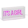 CHILDHOME Neon lysboks It's A Girl rosa