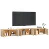 vidaXL Vegghengte TV-benker 3 stk sonoma eik 100x34,5x40 cm