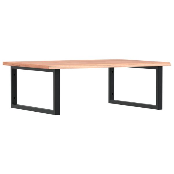 vidaXL Servanthylle veggmontert st&aring;l og heltre eik