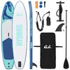 vidaXL Oppbl&aring;sbar Stand Up Paddle Board HYDROS 366 x 81 x 15 cm Turkis